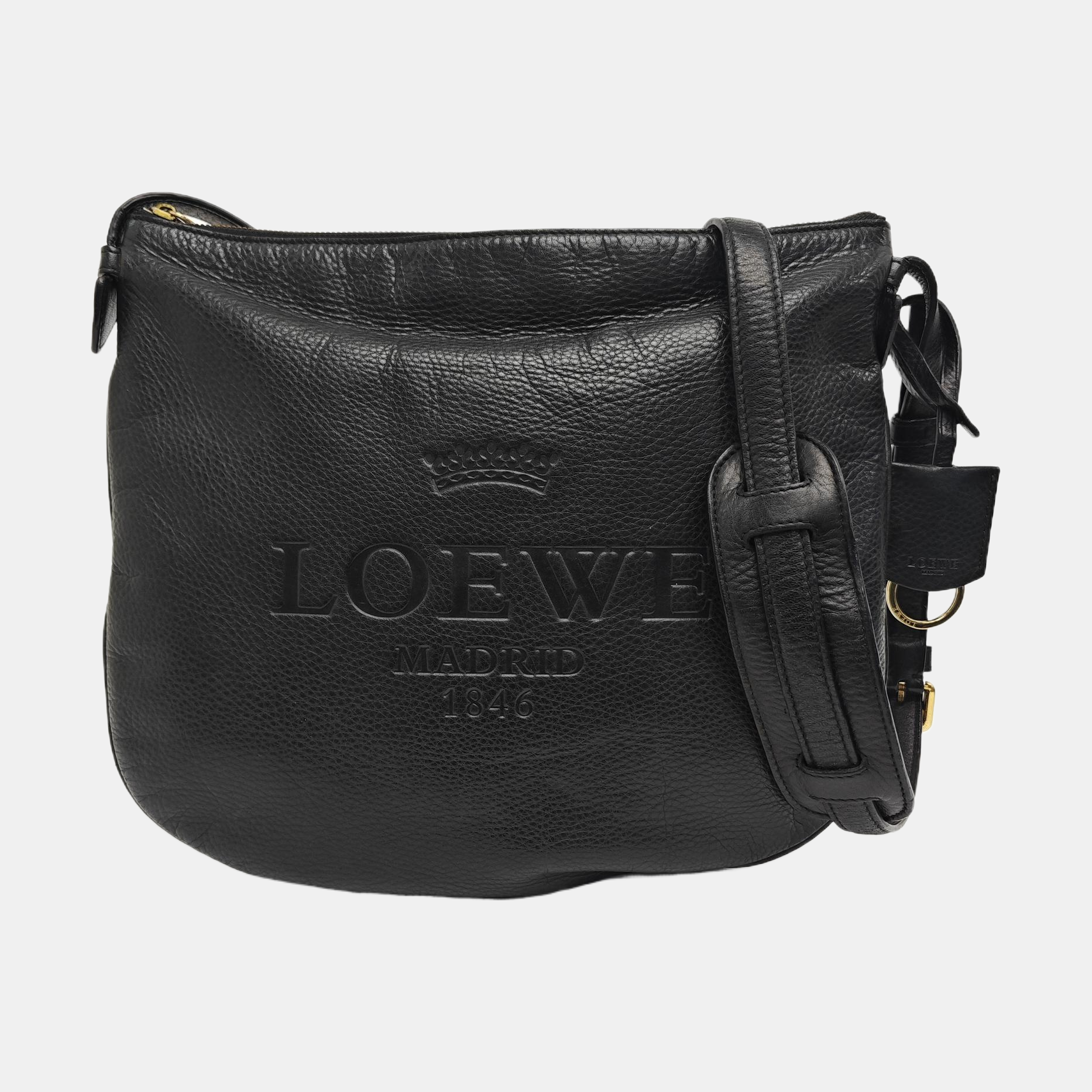 Calfskin Shoulder Bag Black