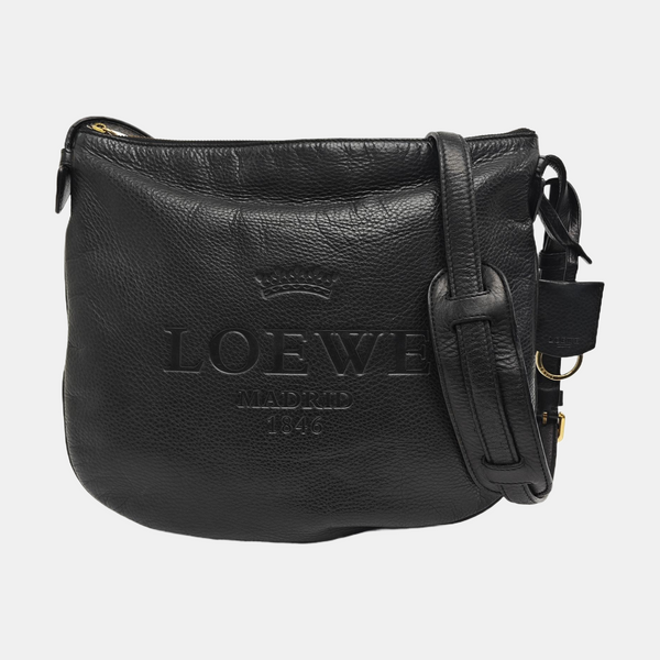 Calfskin Shoulder Bag Black