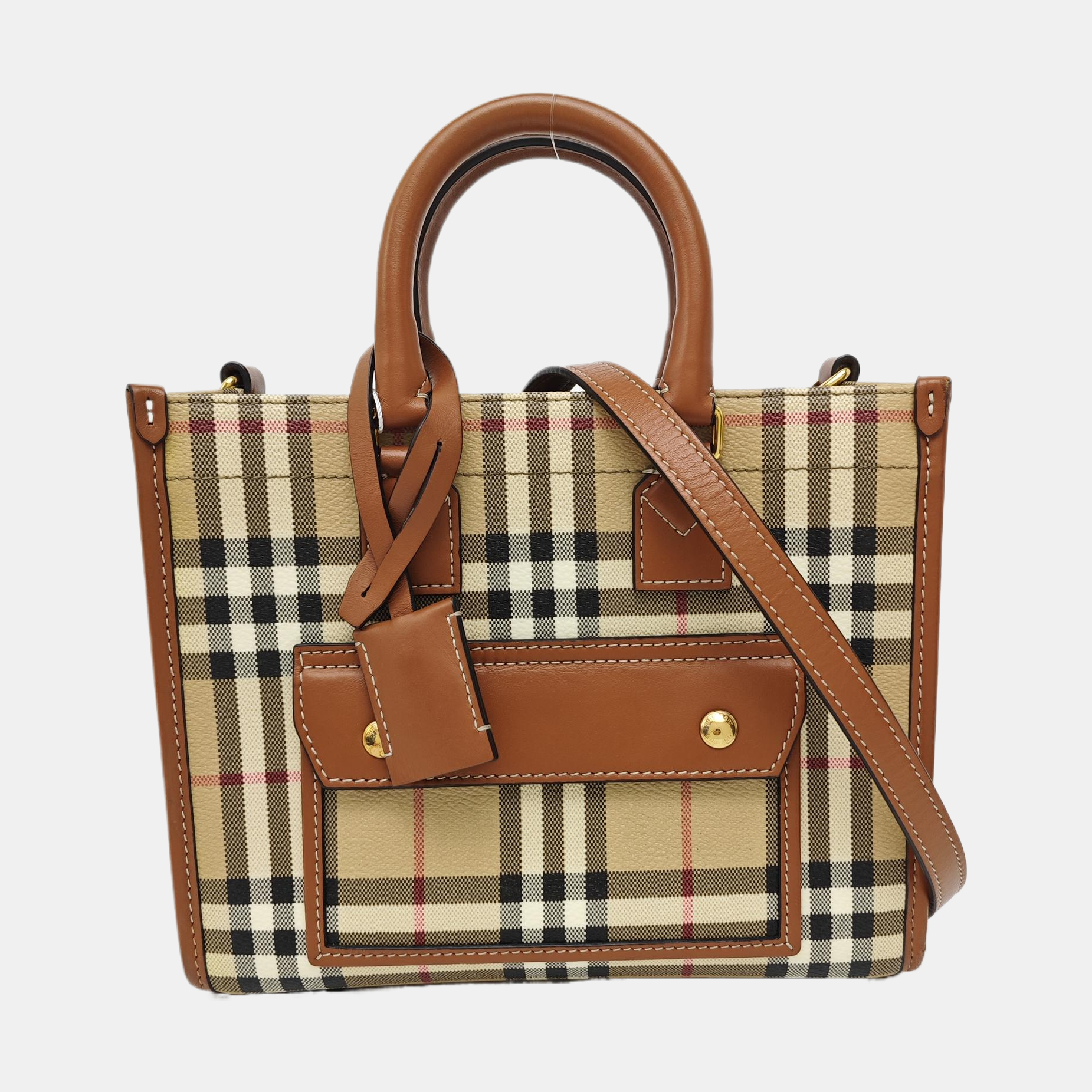 Freya Mini Coated Canvas Beige