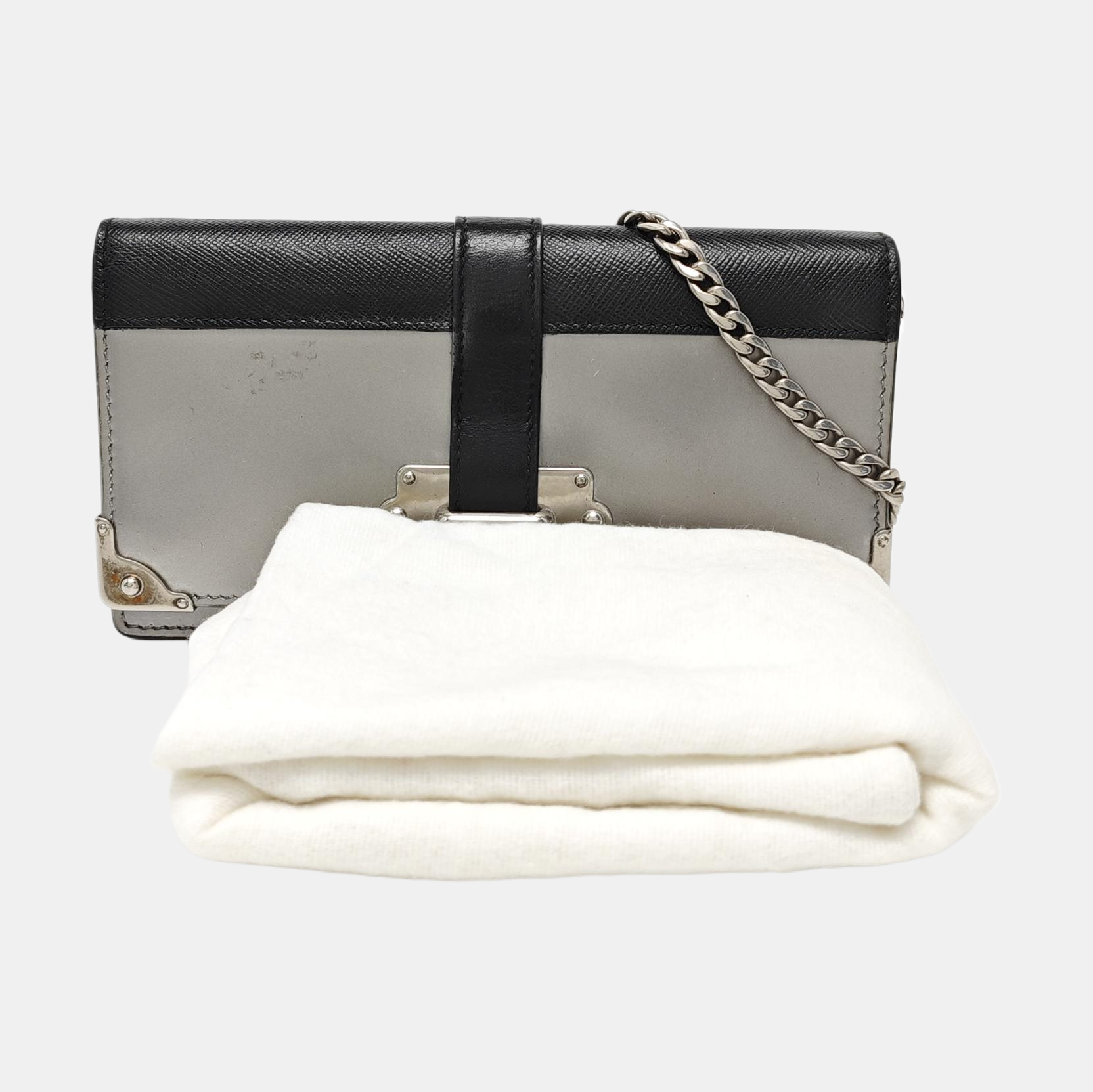 Cahier Saffiano Calfskin Silver