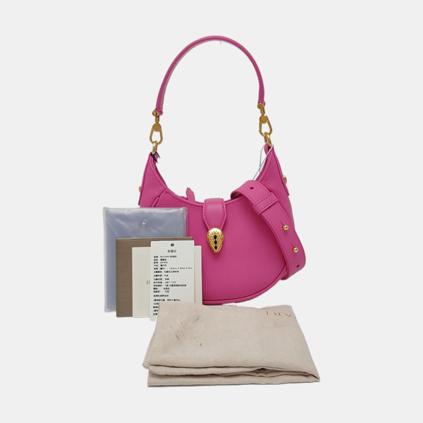 SERPENTI ELLIPSE Small Calfskin Red