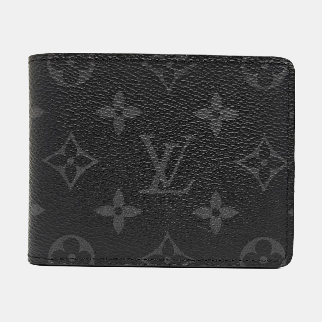 Monogram Coated Canvas Wallet Black