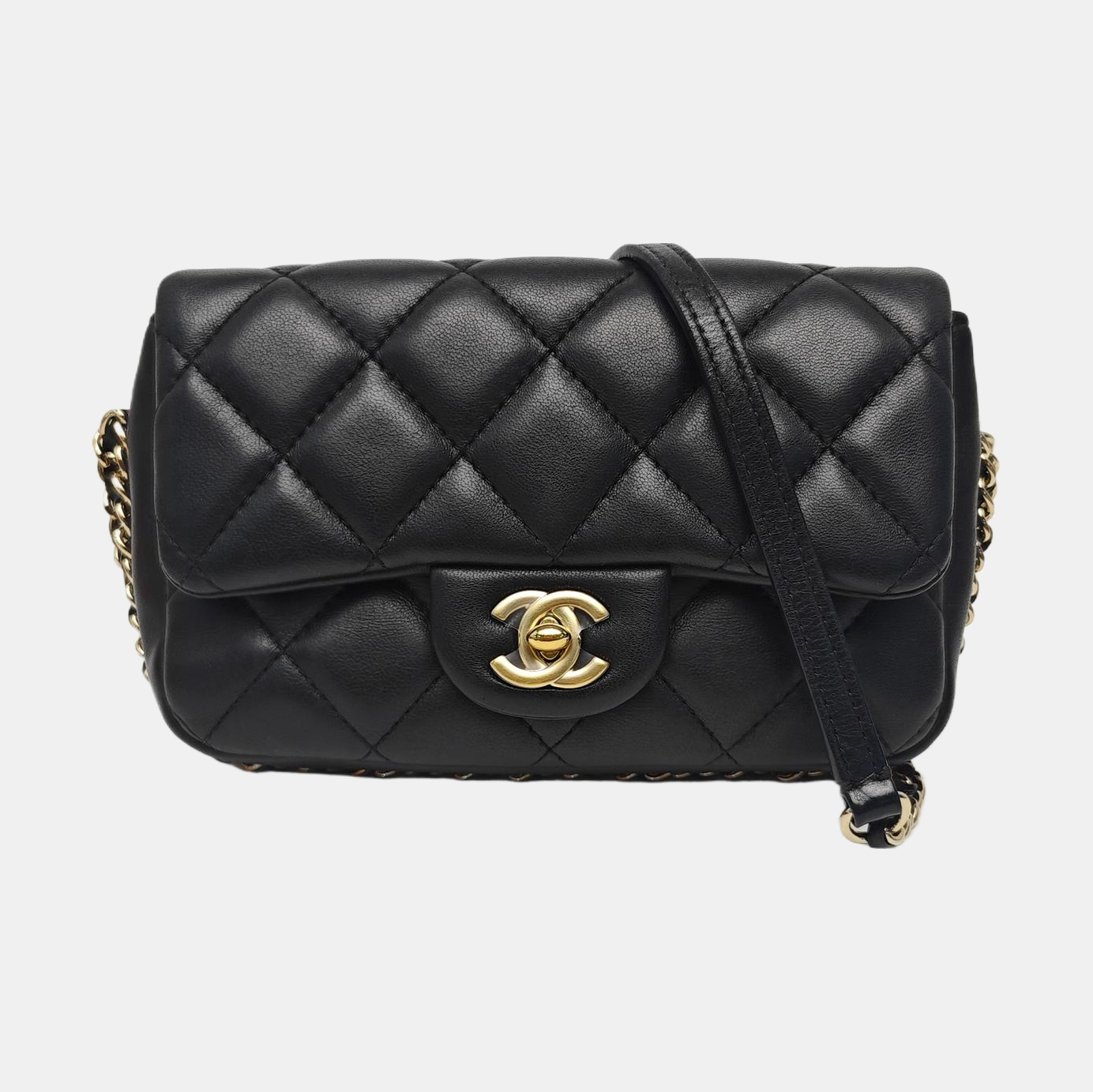 CLASSIC FLAP Mini Quilted Lambskin Black