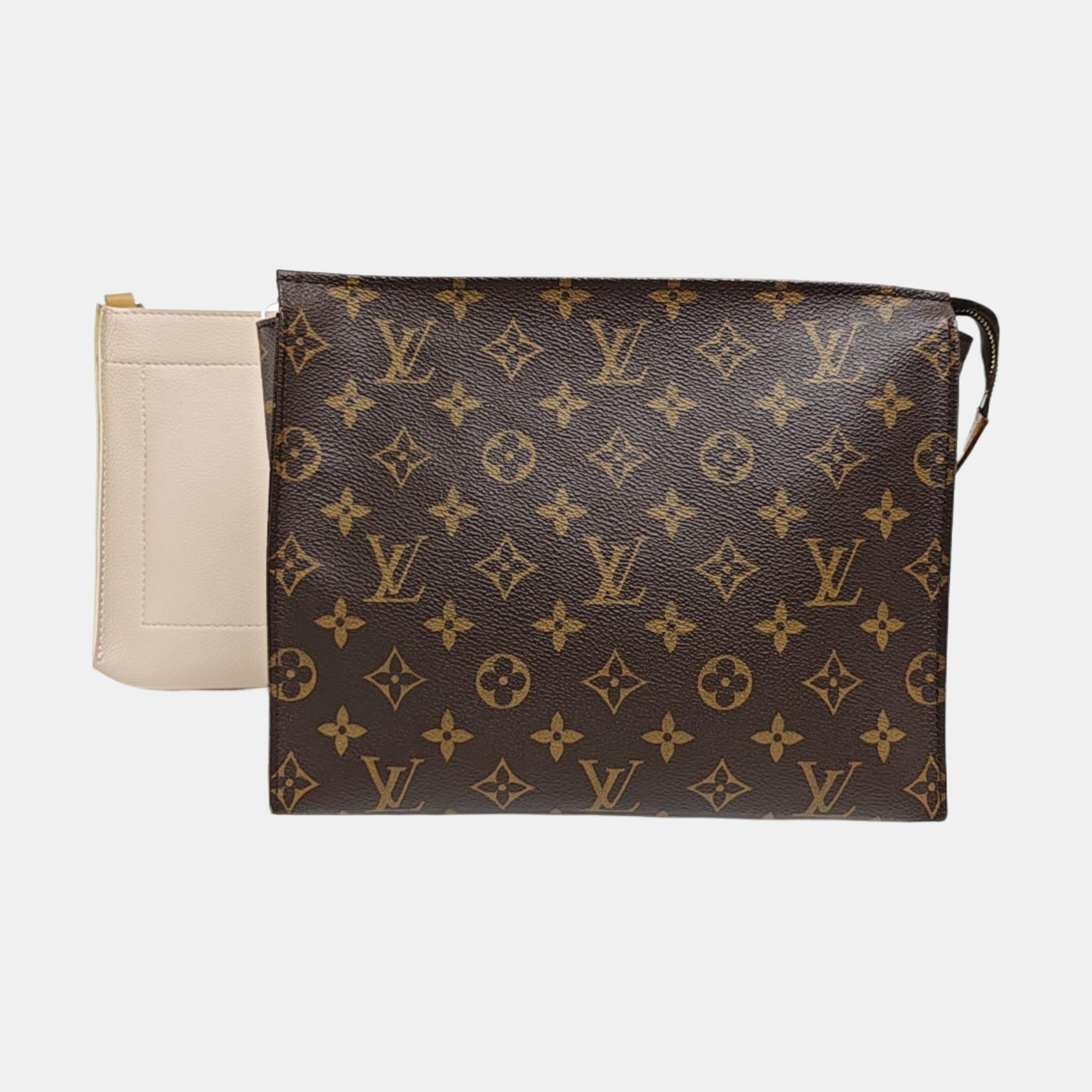 TOILET POCKET 26 Monogram Coated Canvas Brown