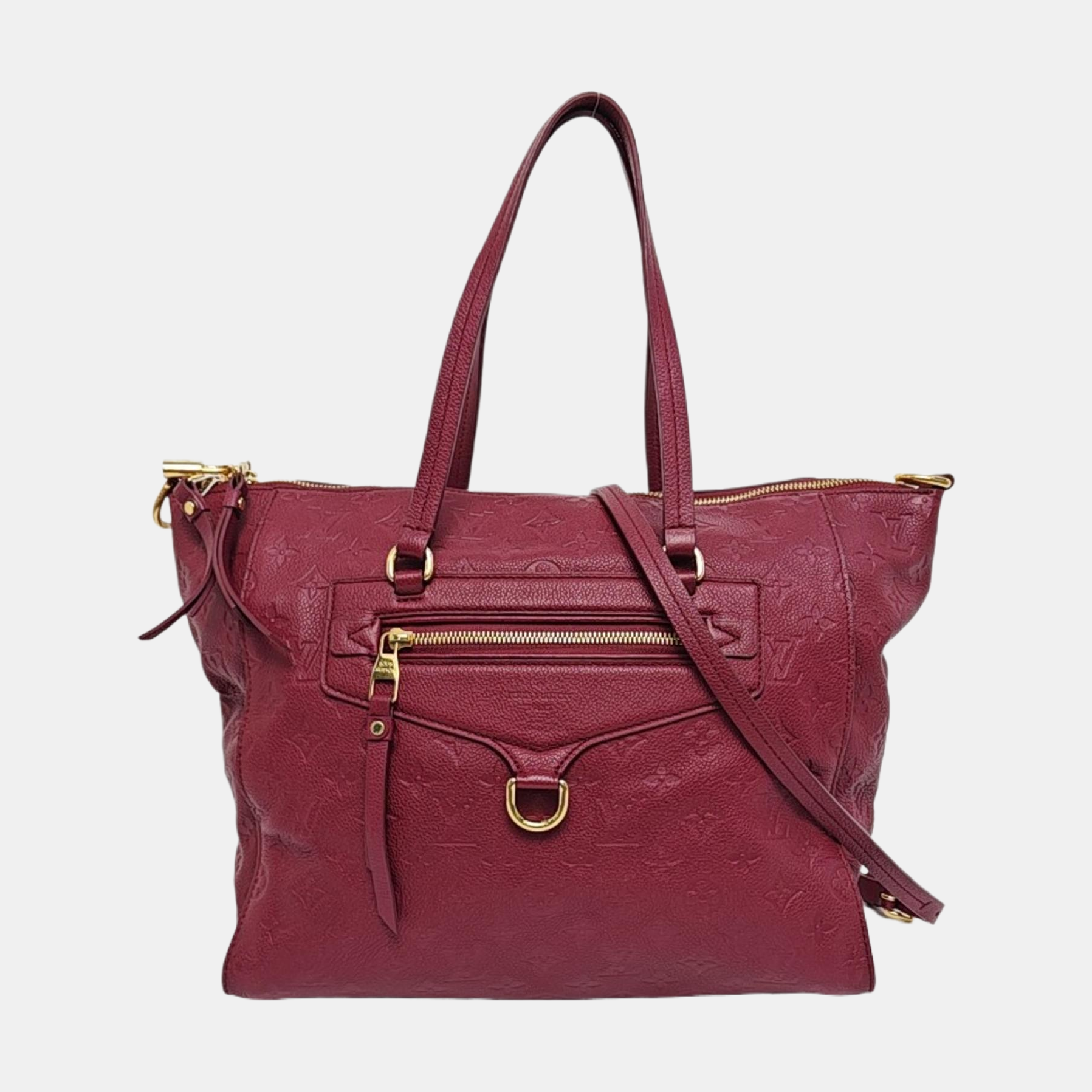 LUMINEUSE PM Monogram Calfskin Red