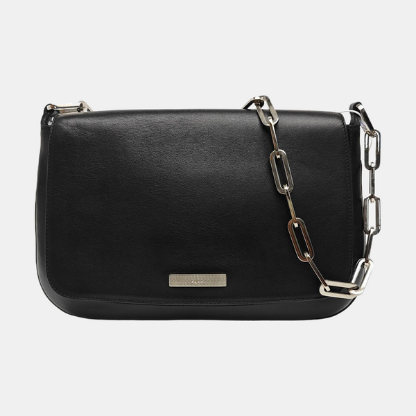 Calfskin Shoulder Bag Black