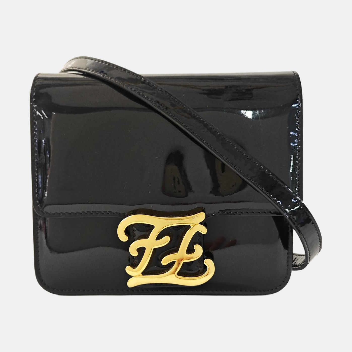 Karligraphy Patent Leather Black