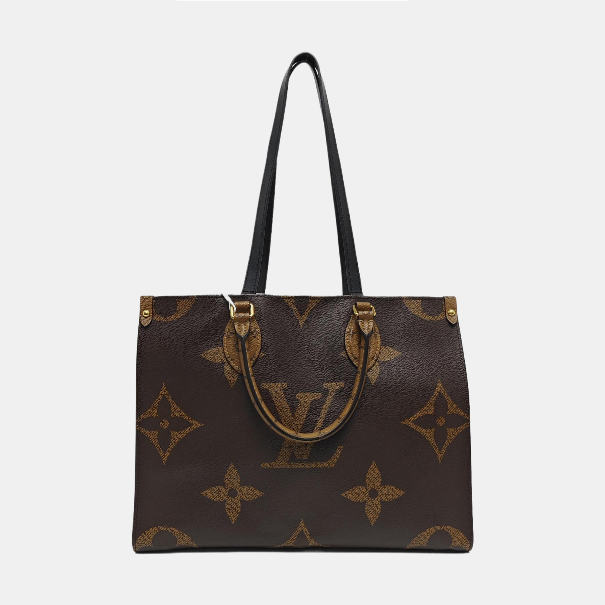 Authenticated pre-owned  ONTHEGO MM Monogram Coated Canvas Brown - Tote Bag at Looply