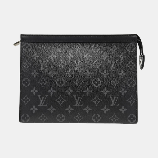 Pochette Voyag MM Monogram Coated Canvas Black
