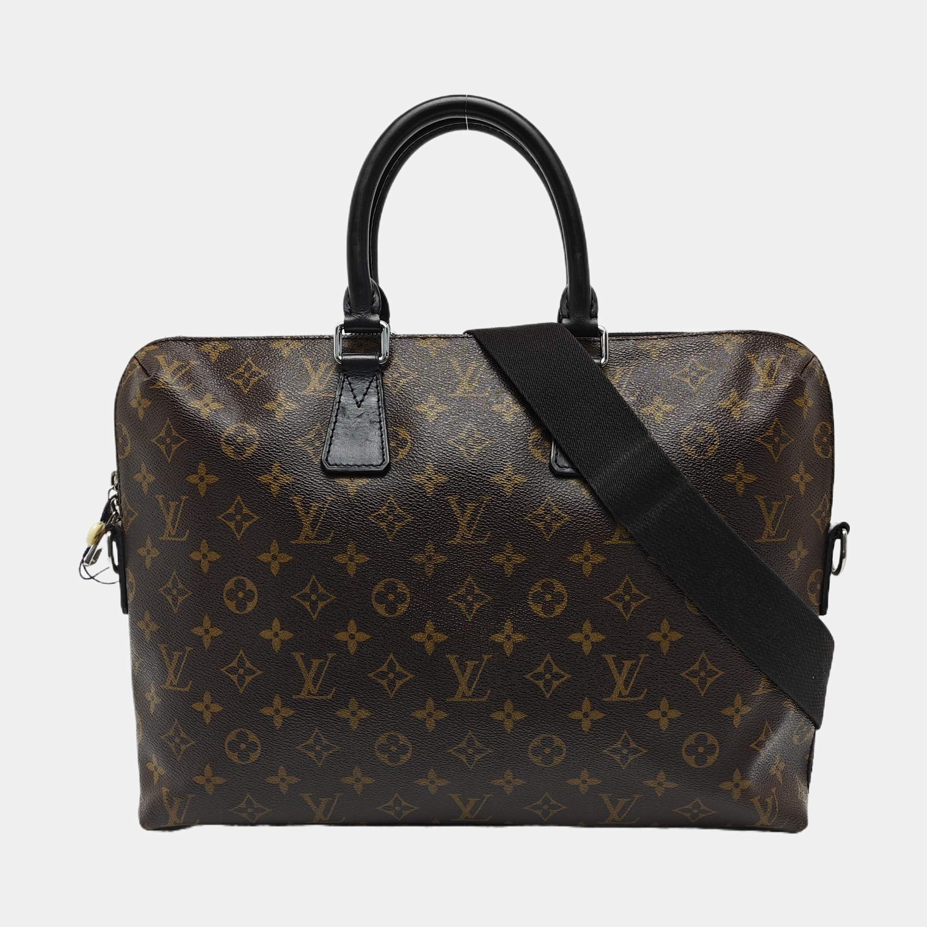 Monogram Coated Canvas Shoulder Bag Brown