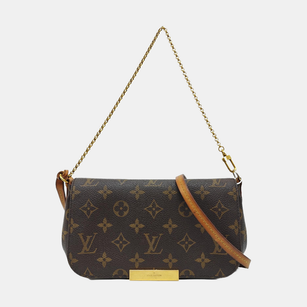 FAVORITE PM Monogram Coated Canvas Brown