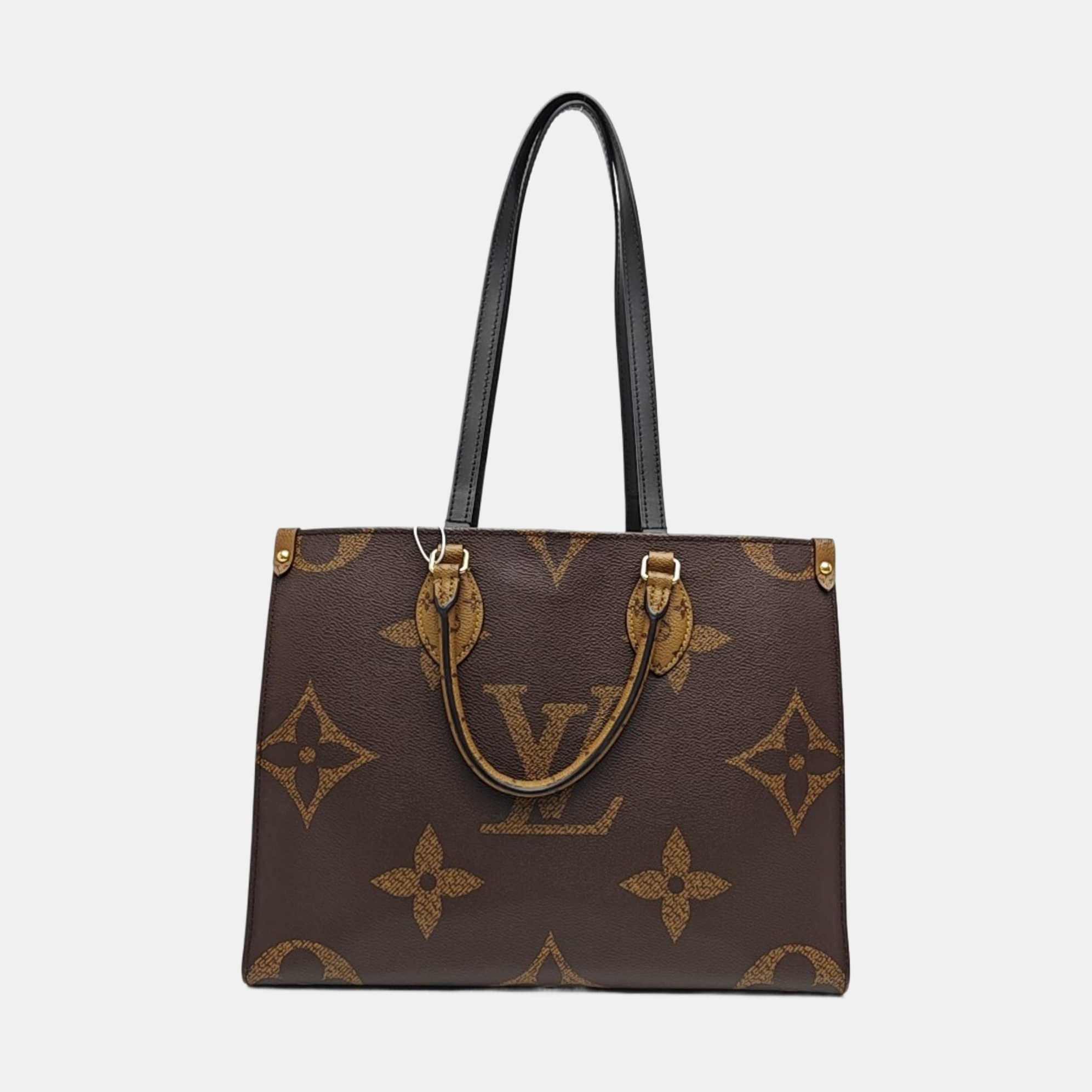 ONTHEGO MM Monogram Coated Canvas Brown