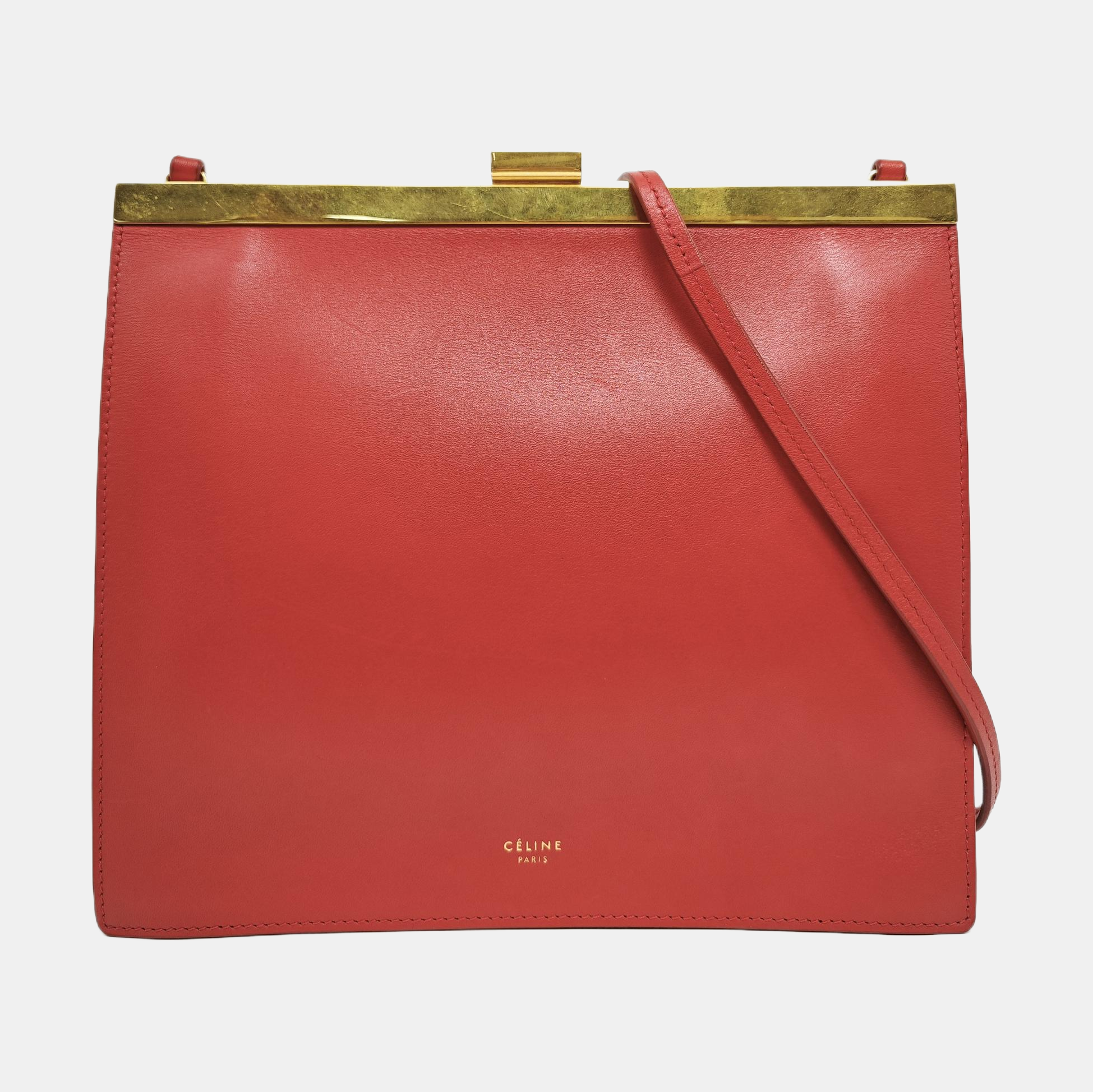 Authenticated pre-owned  CLASP Mini Calfskin Red - Crossbody Bag at Looply