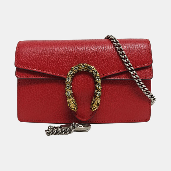 Dionysus Super Mini Calfskin Red