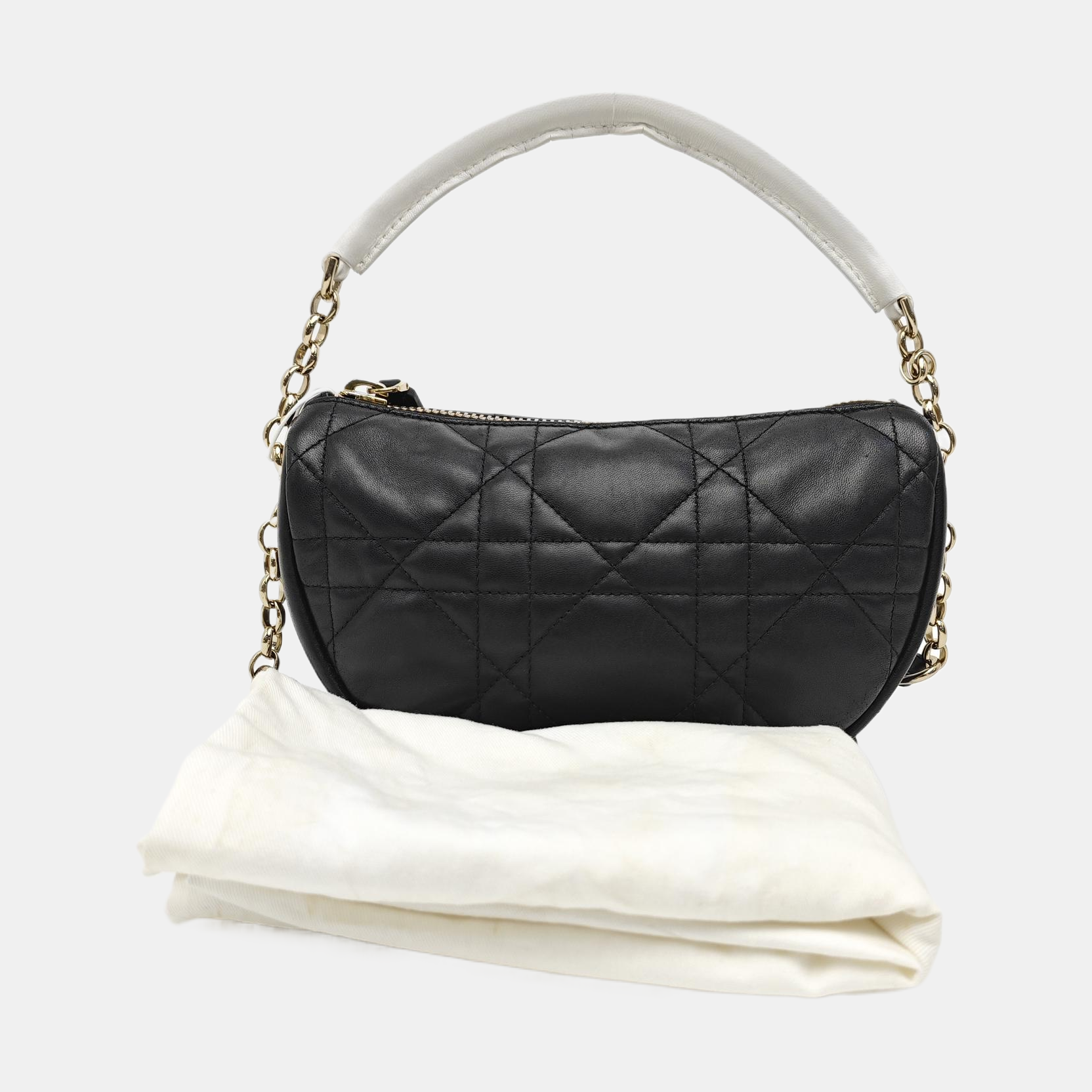 Dior Vibe Hobo Quilted Lambskin Black