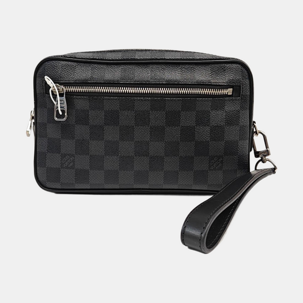 ALPHA Damier Graphite Coated Canvas Gray