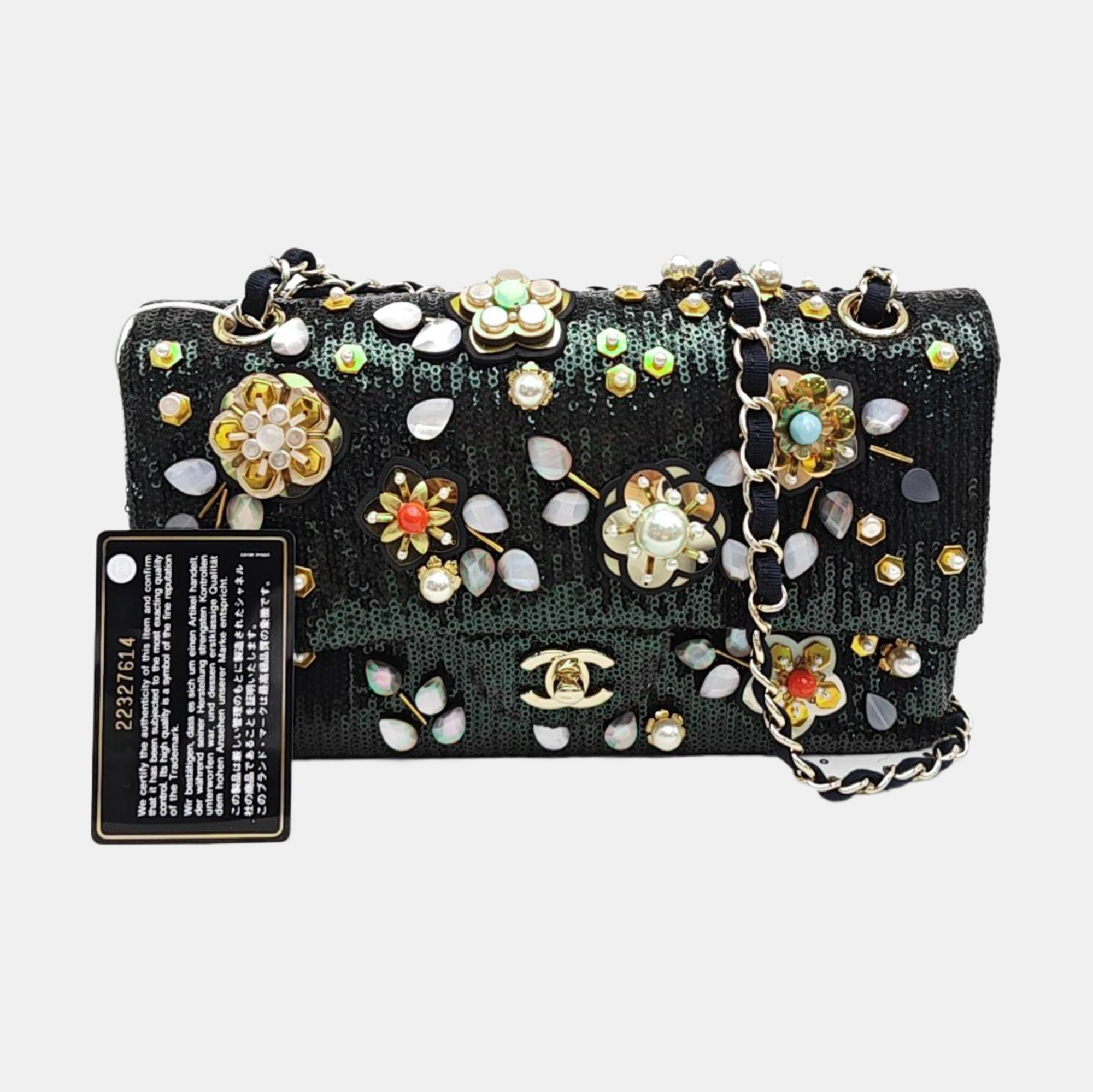 Special Material Shoulder Bag Green