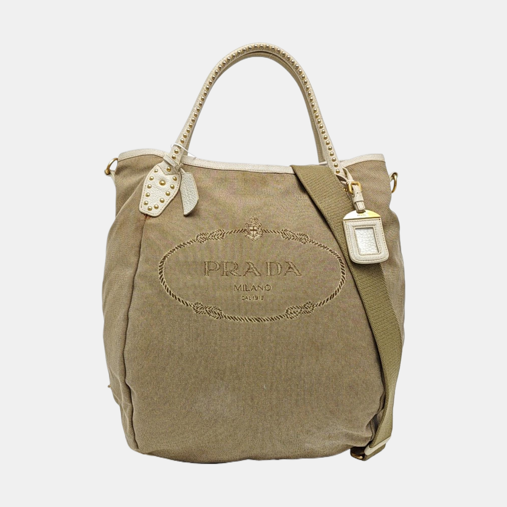 Canvas Shoulder Bag Brown