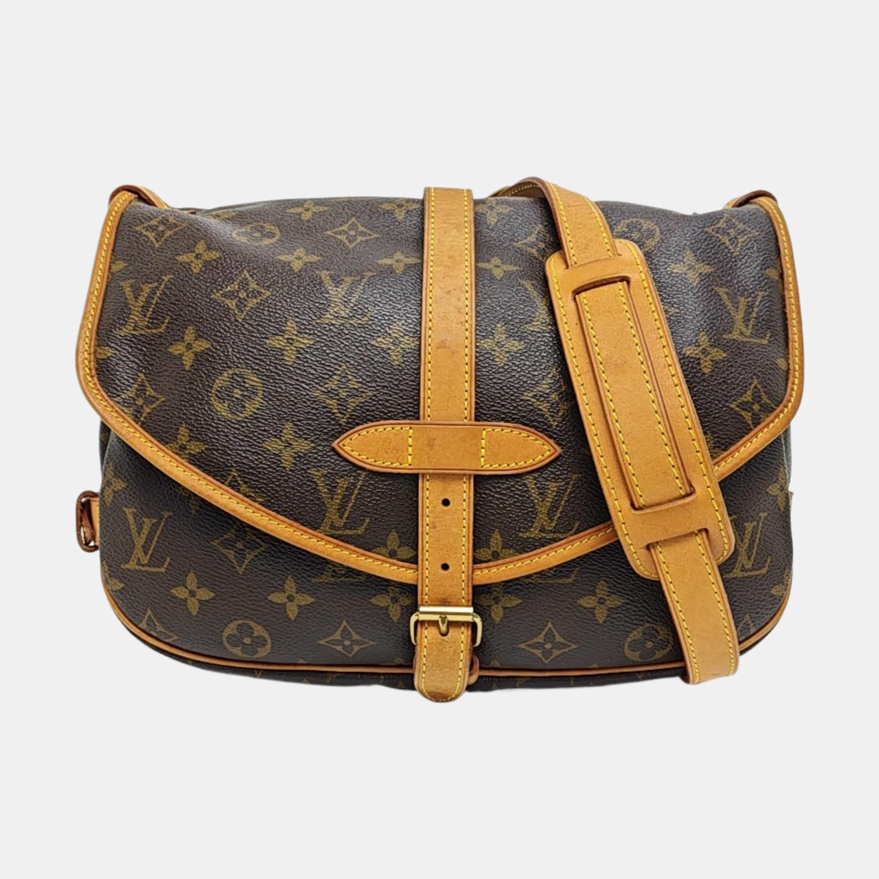SAUMUR Monogram Coated Canvas Brown