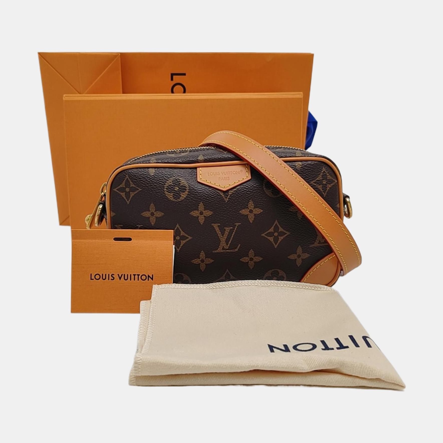 MARLY DRAGONNE Mini Monogram Coated Canvas Brown