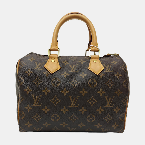 SPEEDY 25 Monogram Coated Canvas Brown