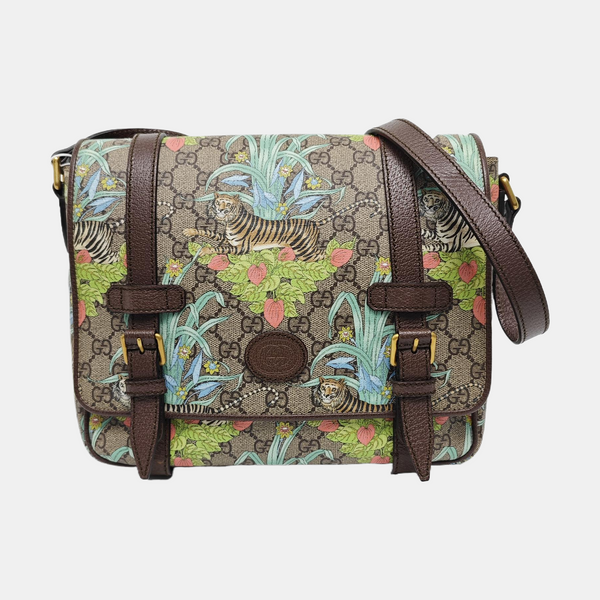 Monogram Coated Canvas Shoulder Bag Beige