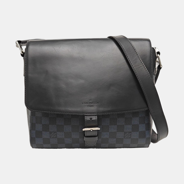 NEWPORT PM Damier Coated Canvas Blue