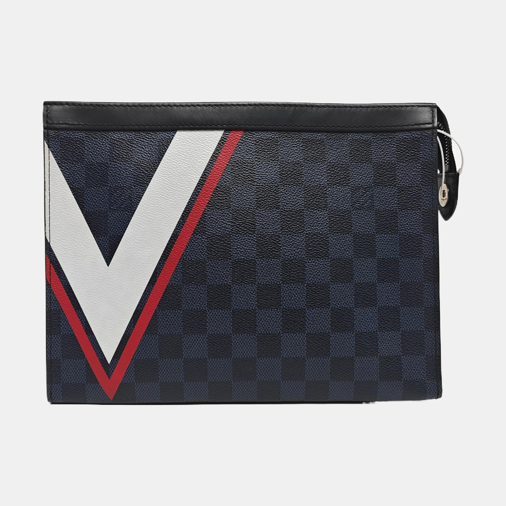 Pochette Voyag MM Damier Coated Canvas Blue