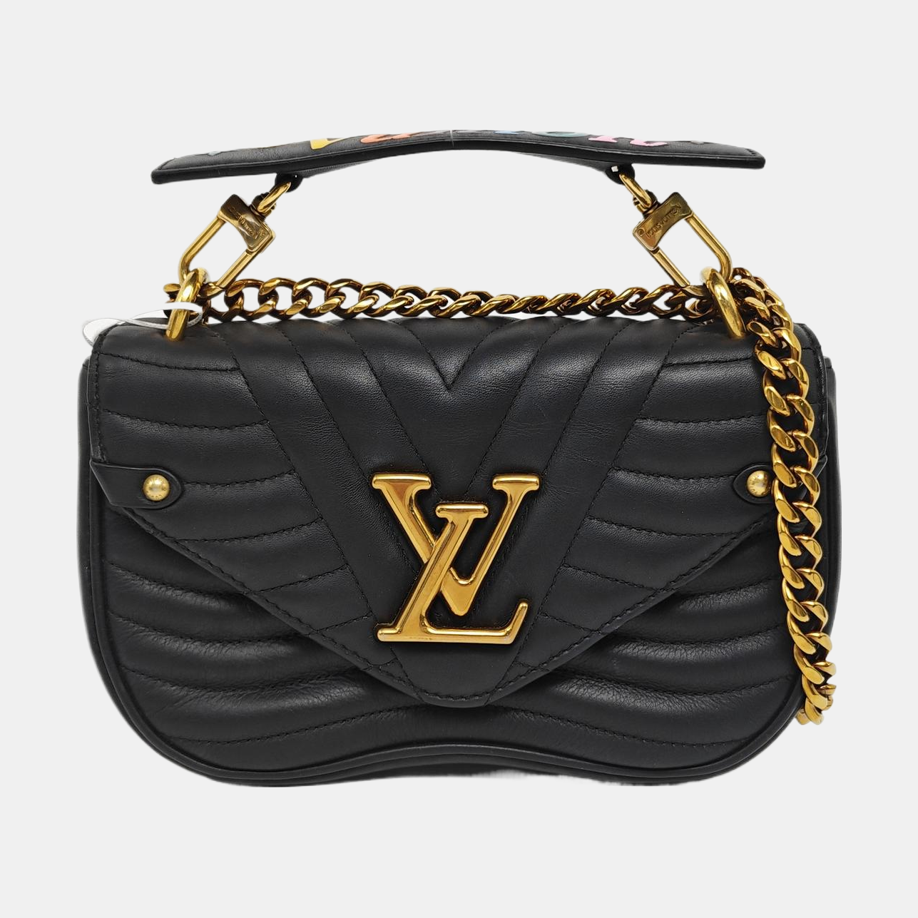 NEW WAVE PM Quilted Calfskin Black