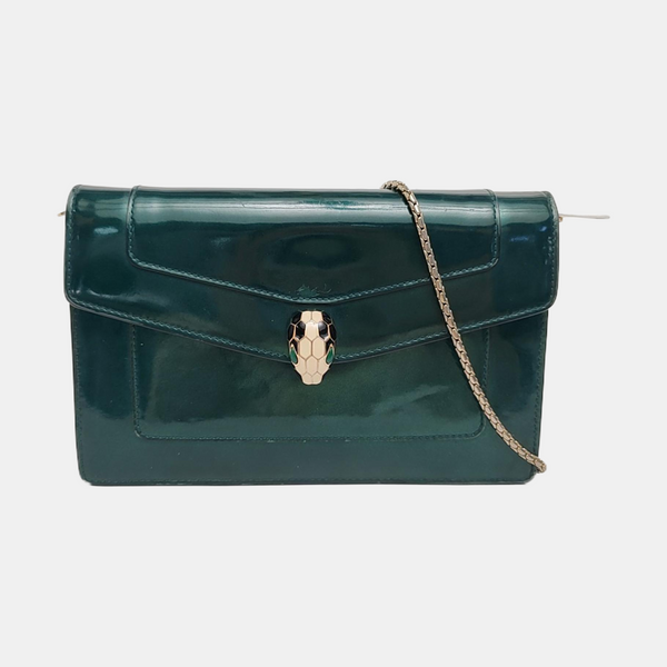 SERPENTI FOREVER Patent Leather Green