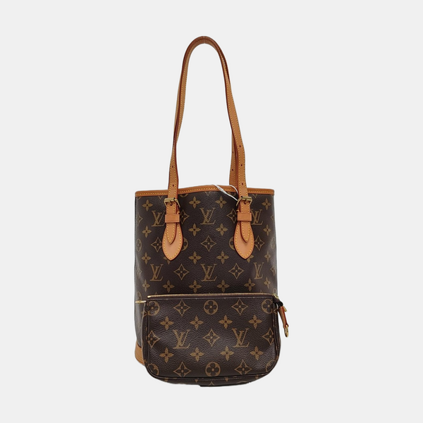 BUCKET PM Monogram Coated Canvas Brown