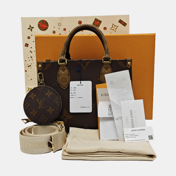 ONTHEGO PM Monogram Coated Canvas Brown