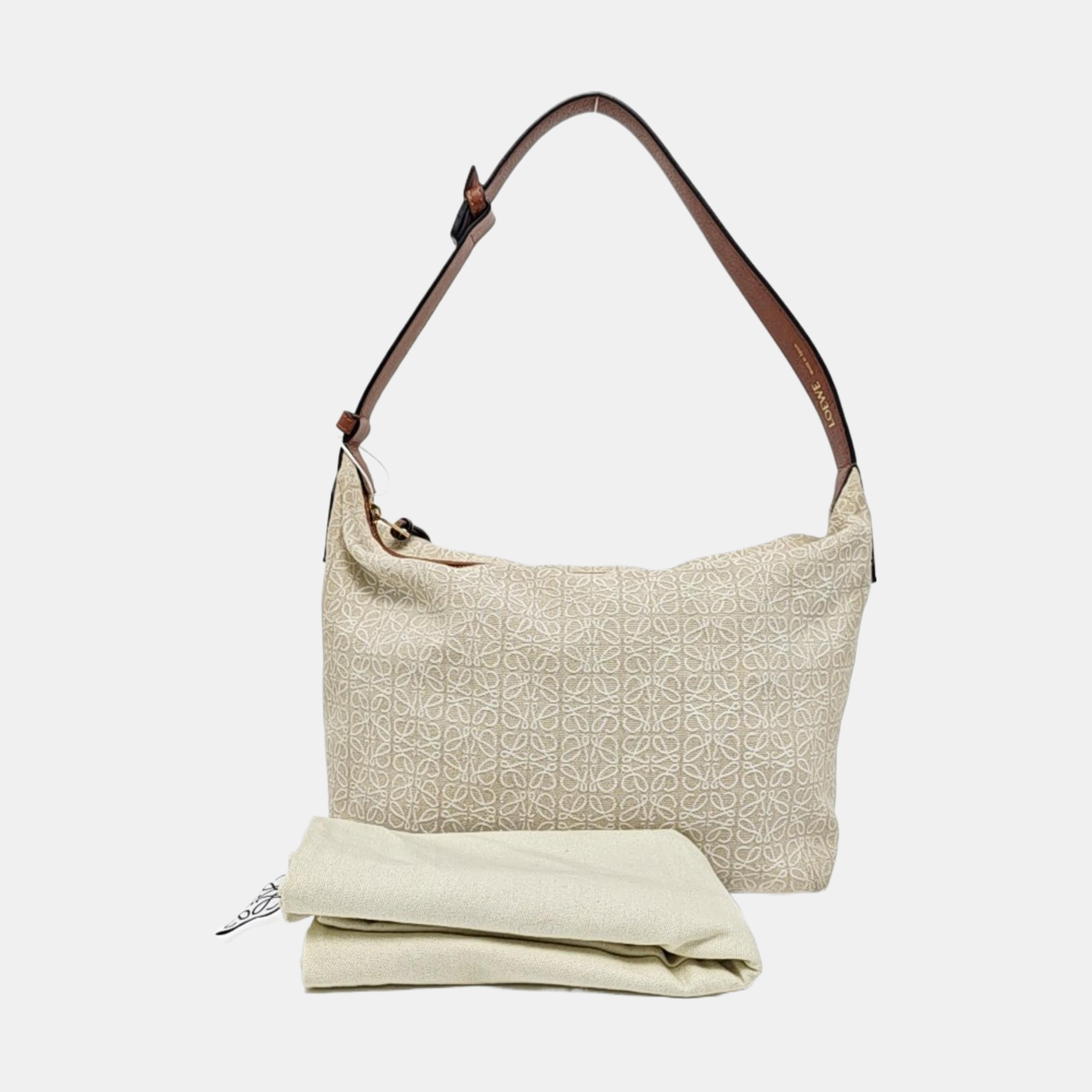 Cubi Monogram Canvas Beige