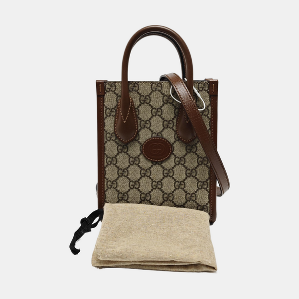 Retro Mini Monogram Coated Canvas Beige