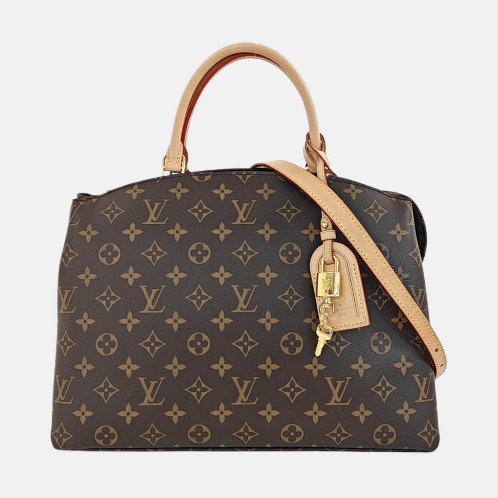 PALAIS GM Monogram Coated Canvas Brown
