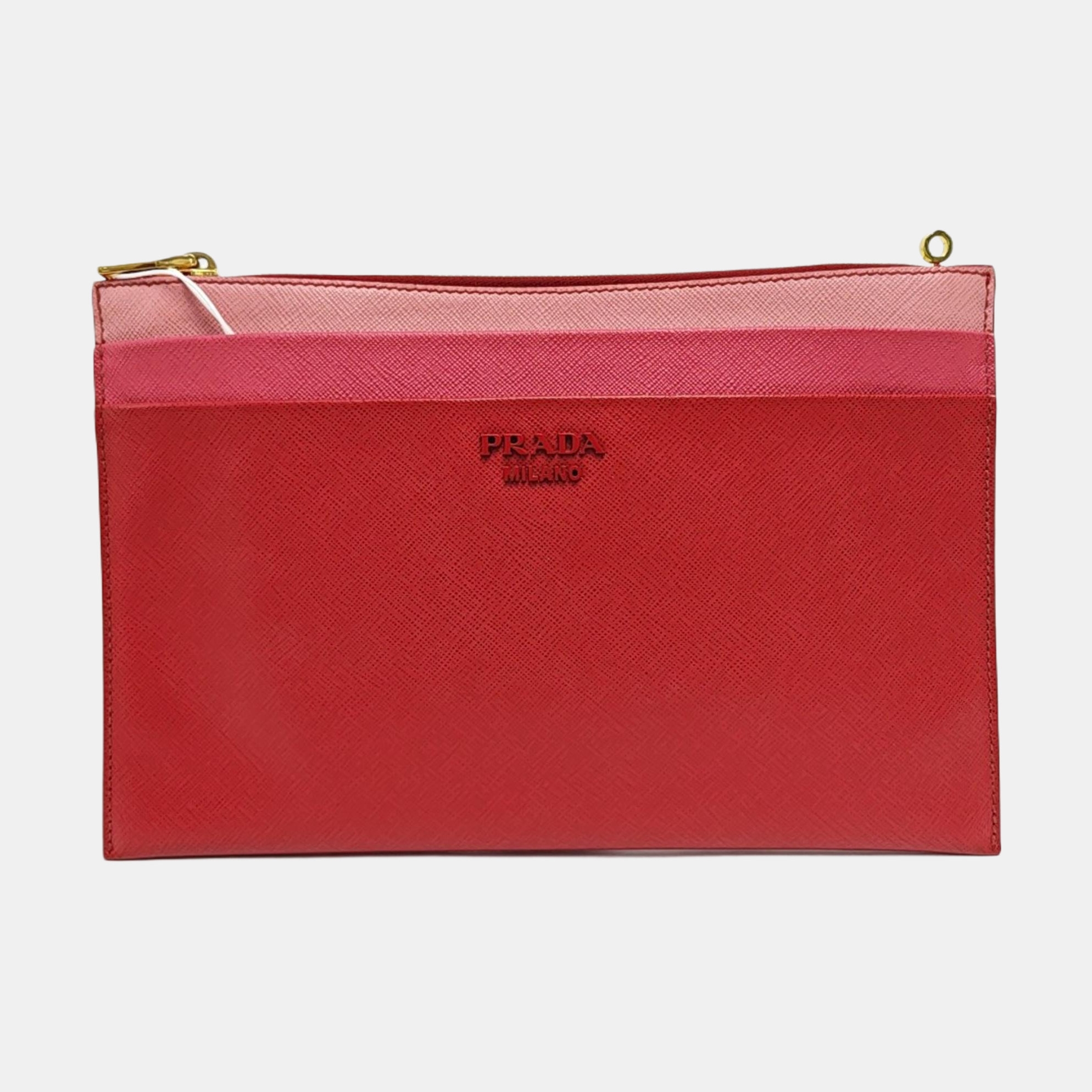Calfskin Clutch Red