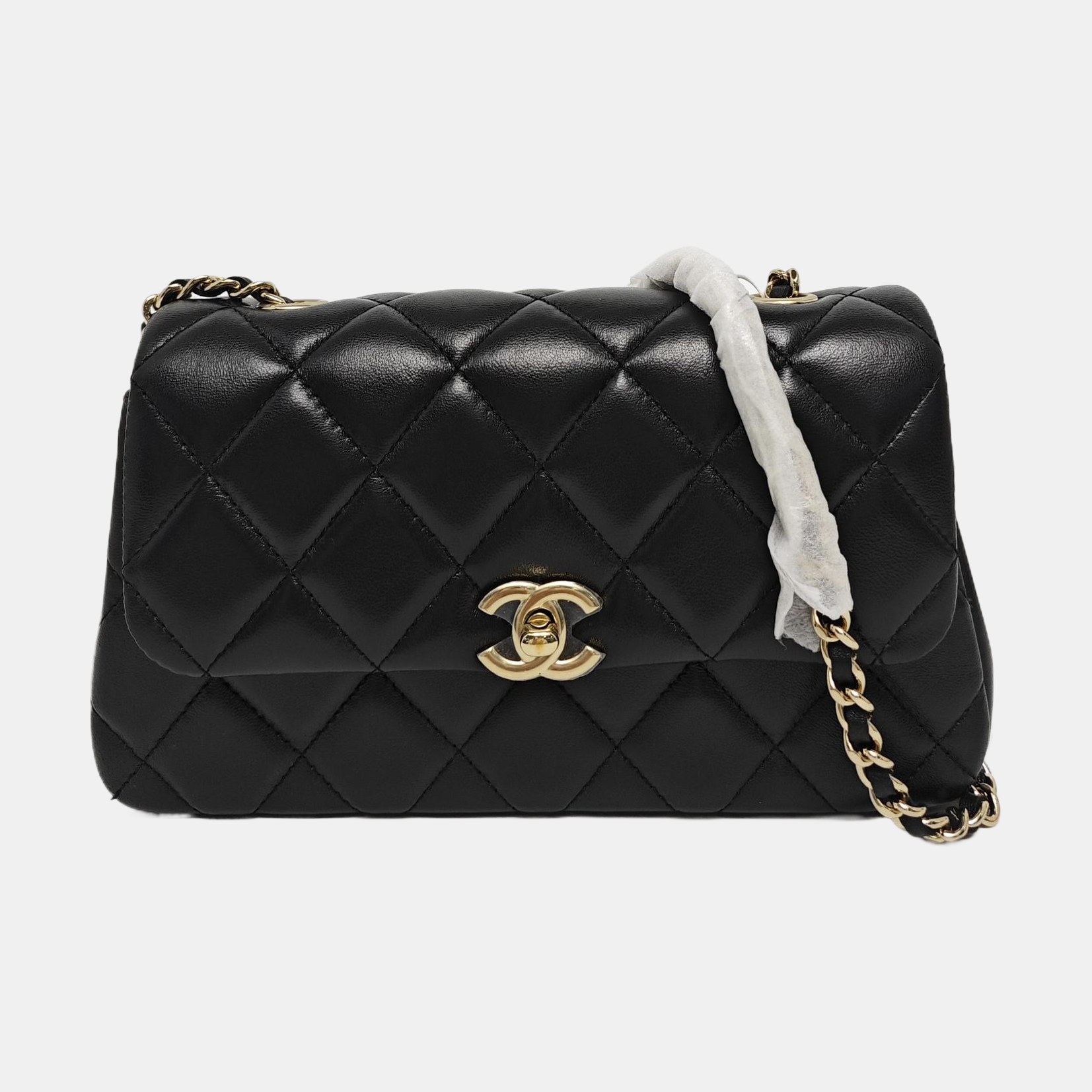 25S Quilted Lambskin Black