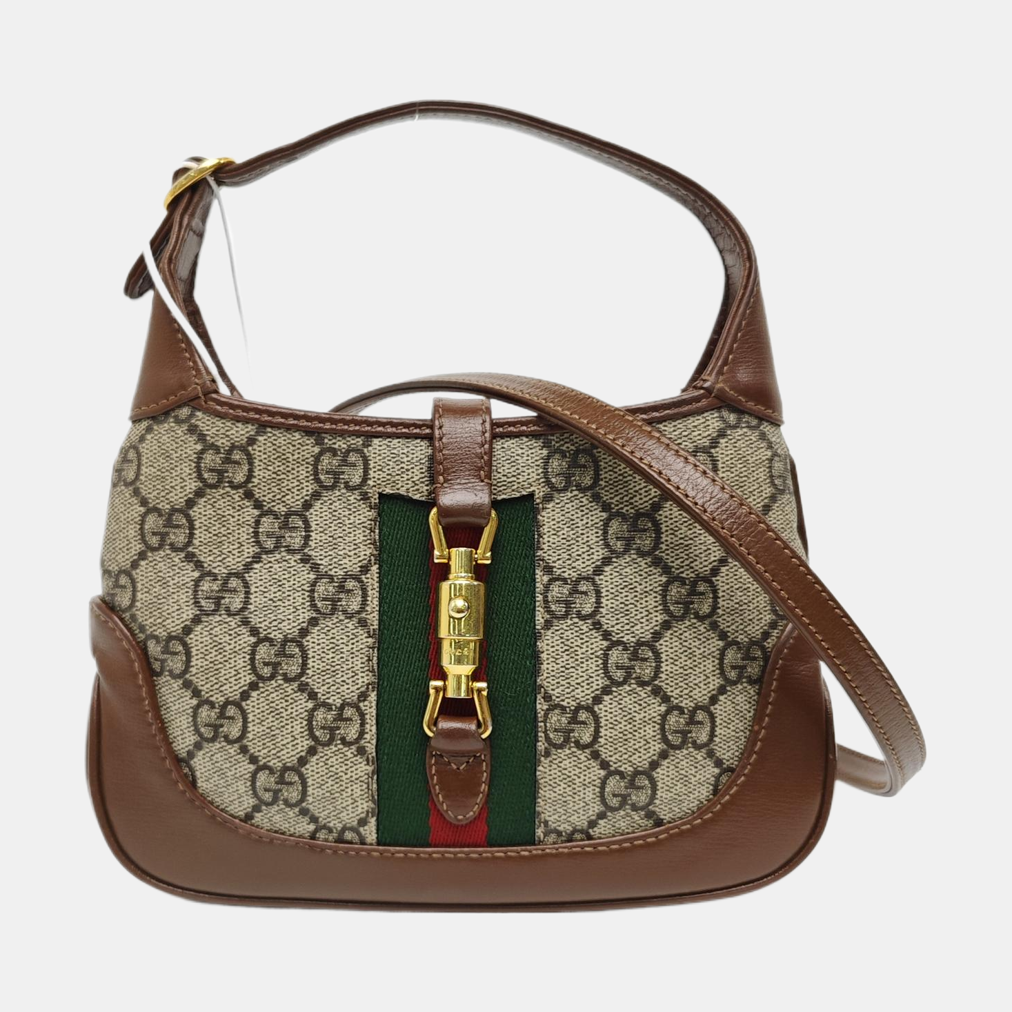 Jackie 1961 Mini Monogram Coated Canvas Beige
