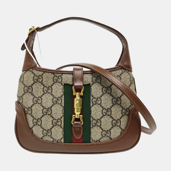 Jackie 1961 Mini Monogram Coated Canvas Beige