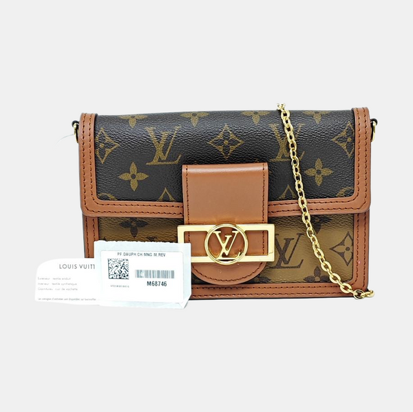 DAUPHINE WOC Monogram Coated Canvas Brown