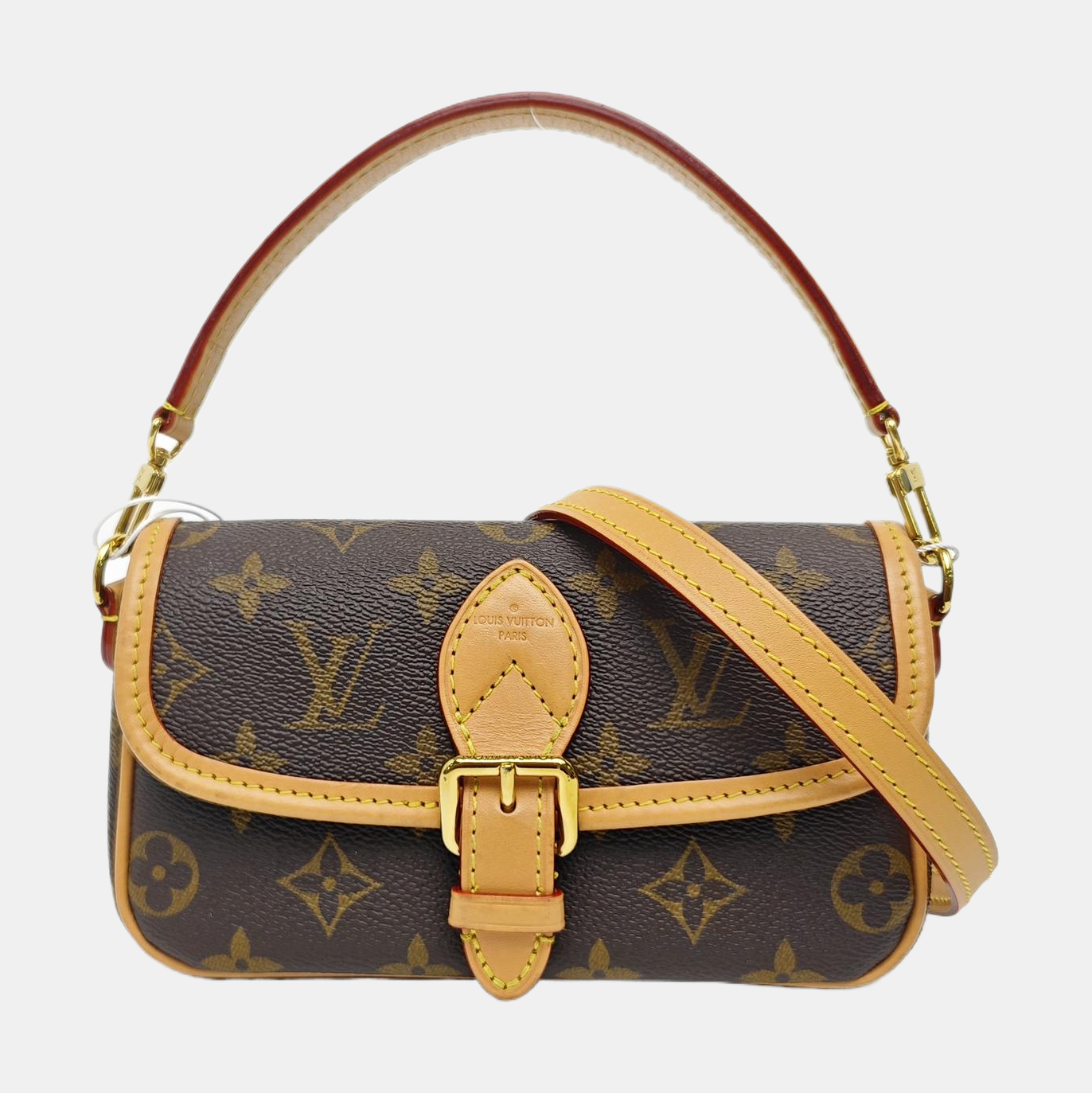 DIANE Nano Monogram Coated Canvas Brown