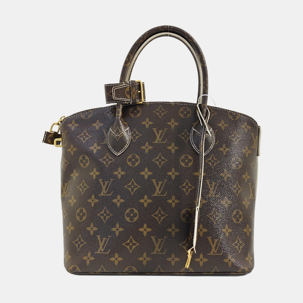 LOCKIT Monogram Coated Canvas Brown