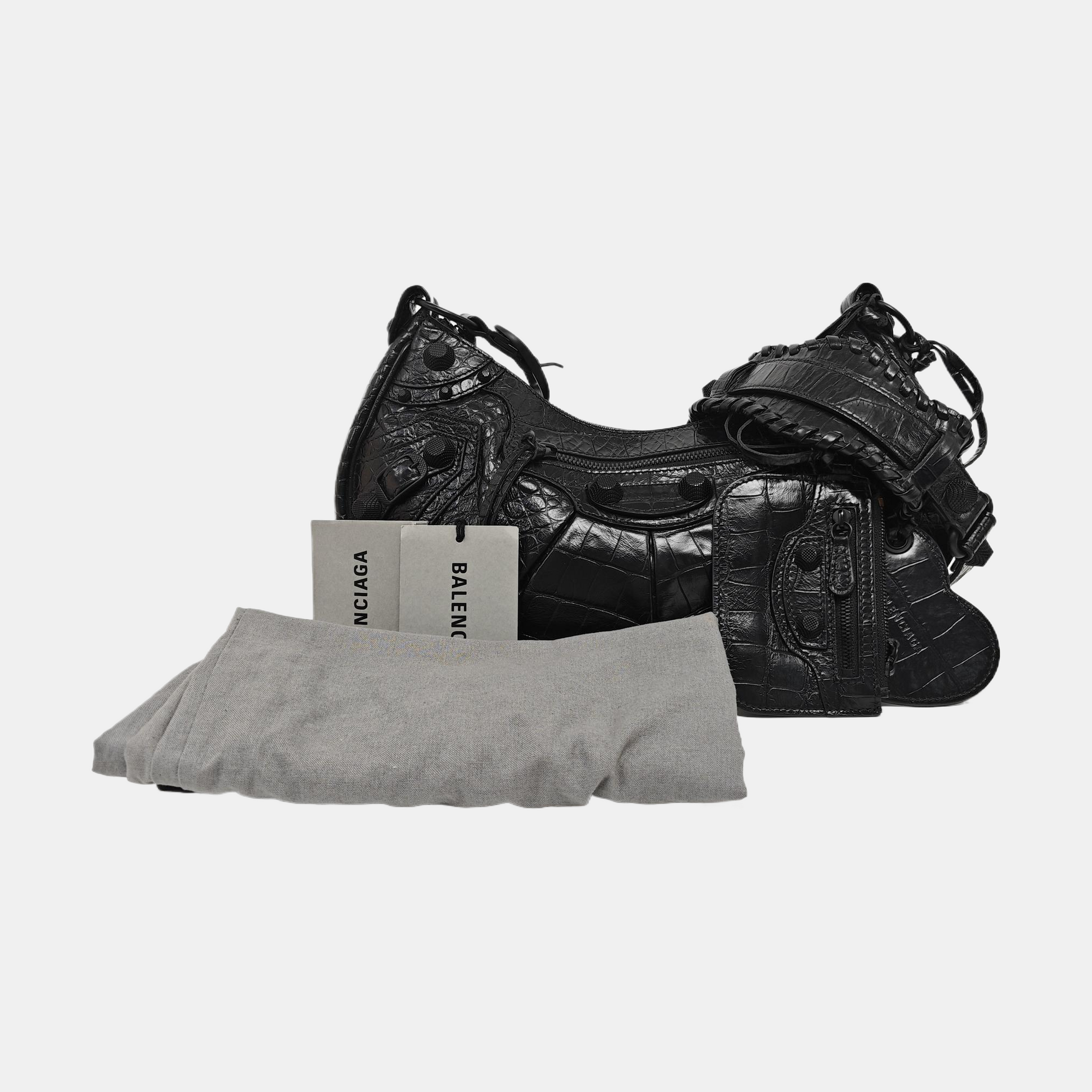 Le Cagole Mini Calfskin Black