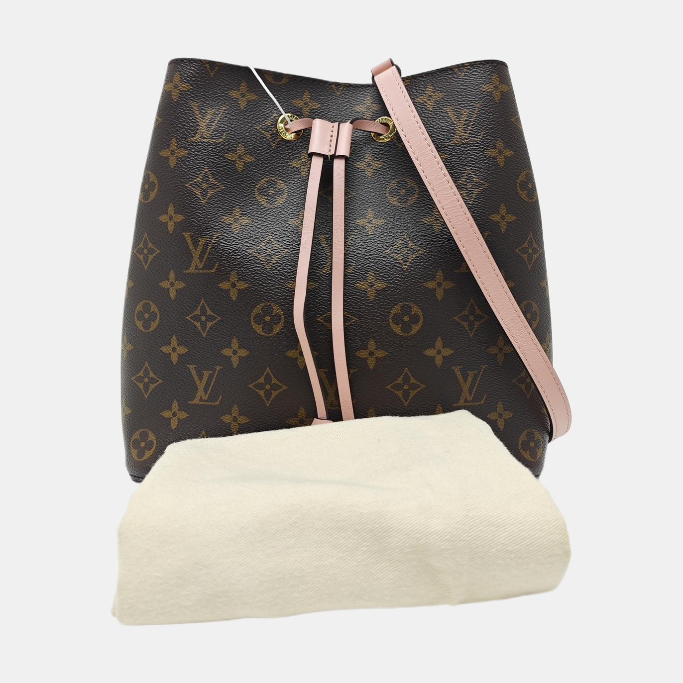 NÉONOÉ MM Monogram Coated Canvas Brown