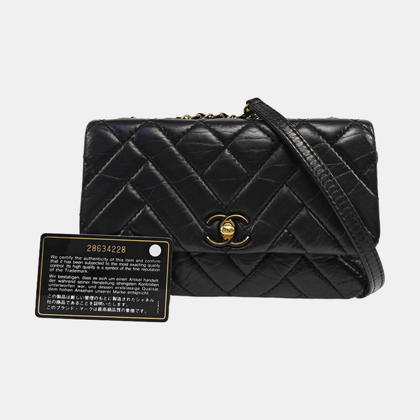 CLASSIC FLAP Mini Quilted Lambskin Black