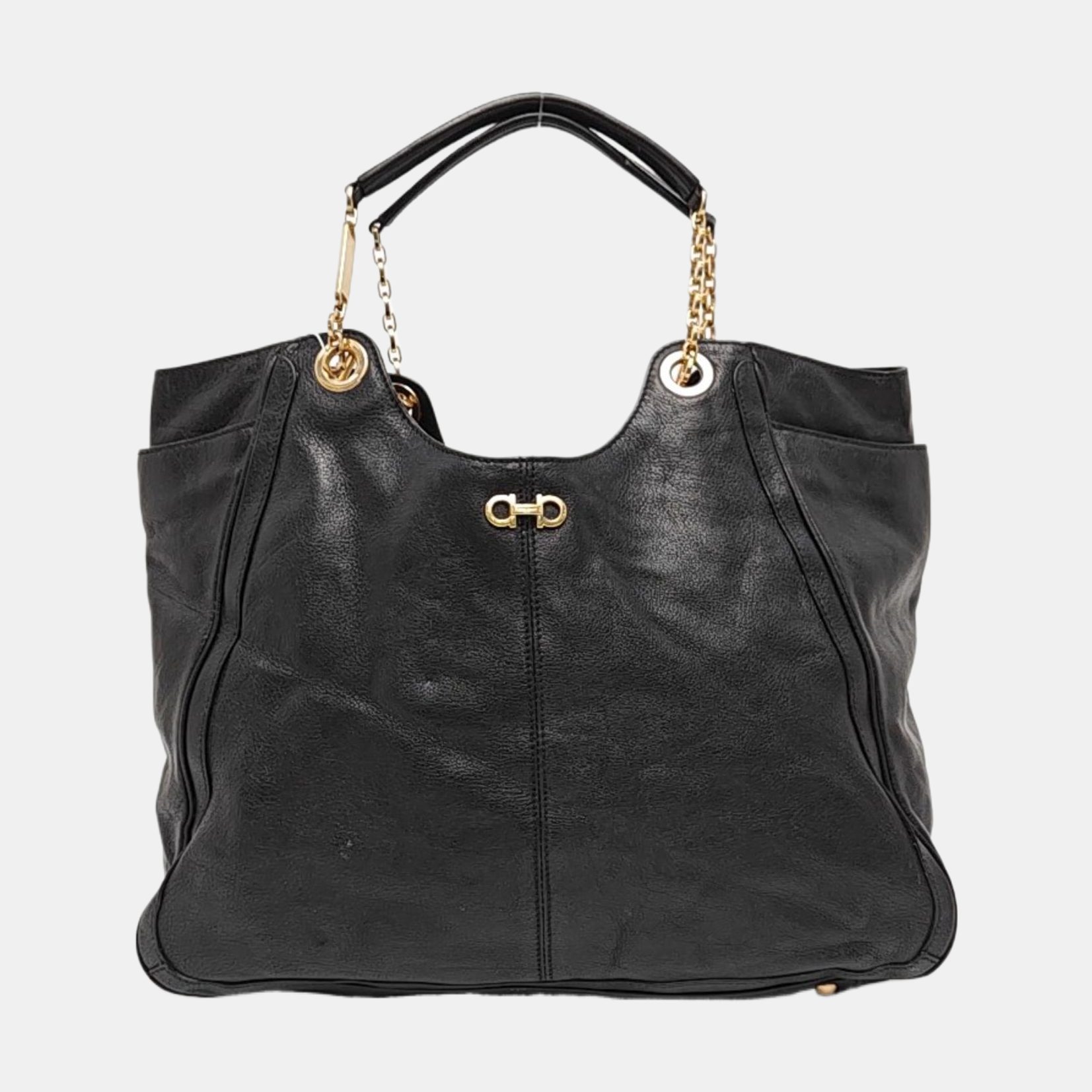 Betulla Large Calfskin Black