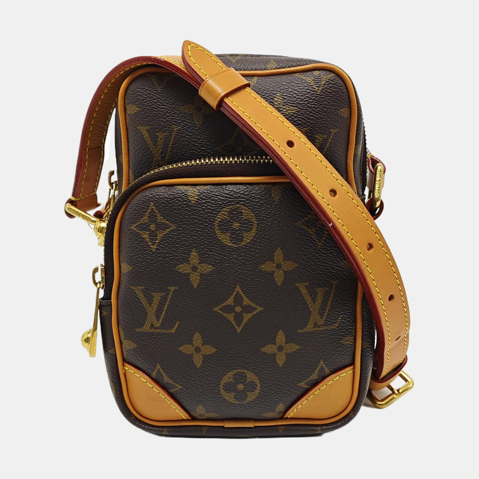 AMAZON Monogram Coated Canvas Brown
