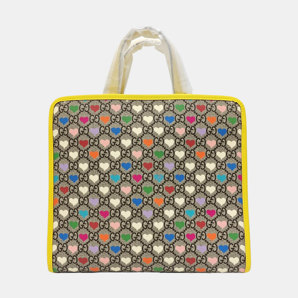 Children’s GG Bucket Monogram Coated Canvas Beige