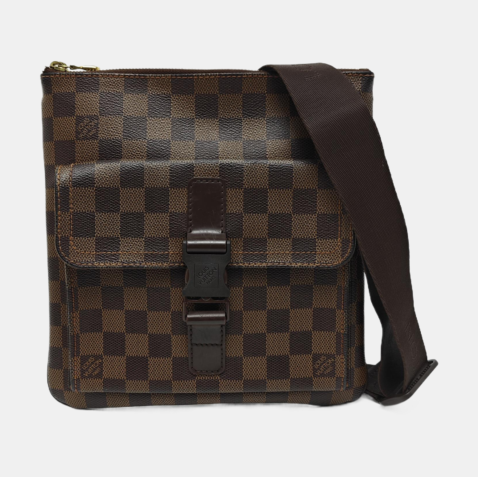 MELVILLE Damier Ebene Coated Canvas Brown