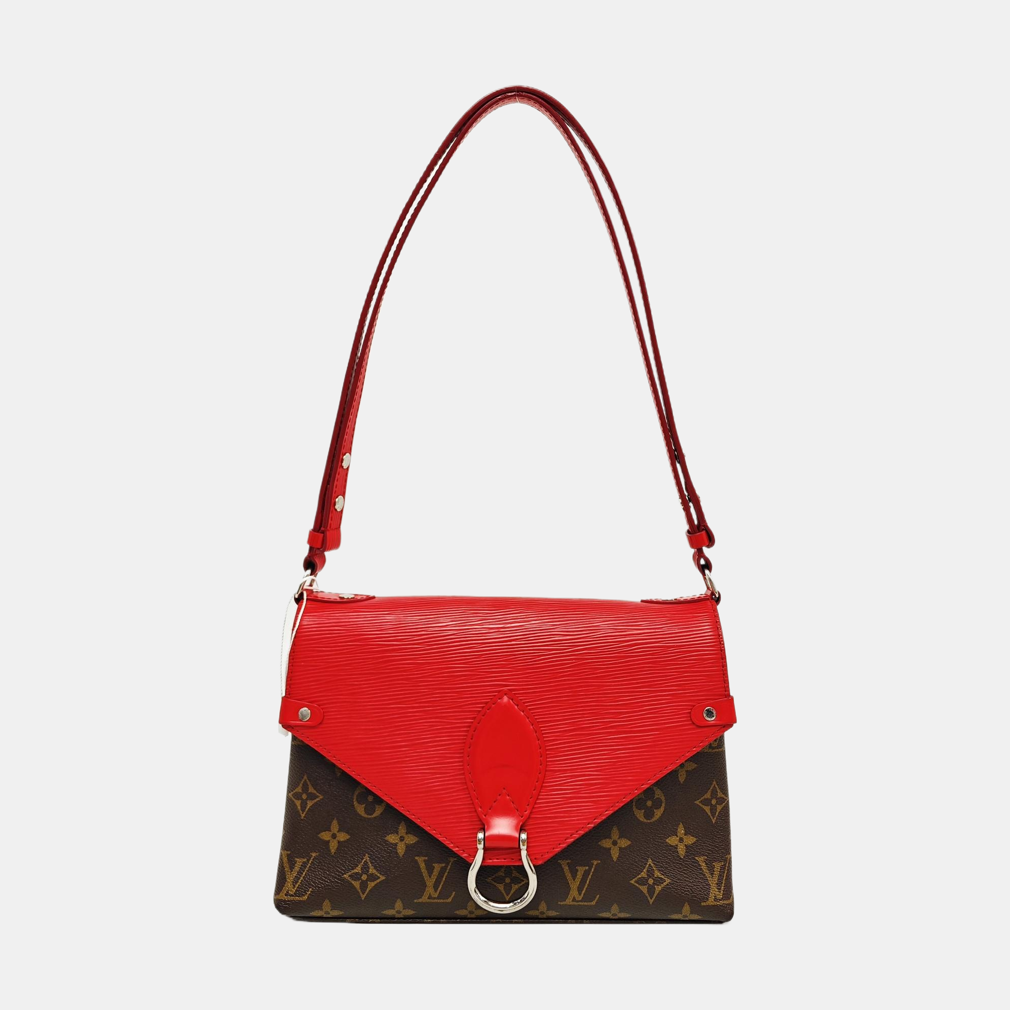 SAINT MICHEL Monogram Coated Canvas Brown